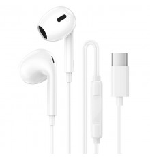 Навушники Borofone BM100 Max Fuente universal with microphone (Type-C/1.2m) White