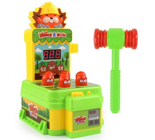 Настільна інтерактивна гра Ummi HF-1330A Whack A Mole Electric Green / Yellow Настільна інтерактивна гра Ummi HF-1330A Whack A Mole Electric Green / Yellow