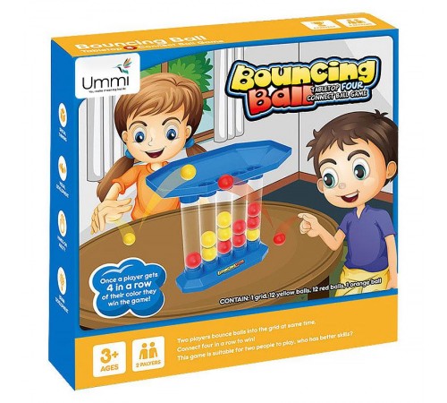 Настільна інтерактивна гра Ummi 22047 Bouncing Ball Blue / Gold Настільна інтерактивна гра Ummi 22047 Bouncing Ball Blue / Gold