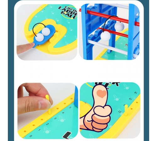 Настільна інтерактивна гра Ummi 22022 Ejection Ladder Ball Blue / Yellow Настільна інтерактивна гра Ummi 22022 Ejection Ladder Ball Blue / Yellow