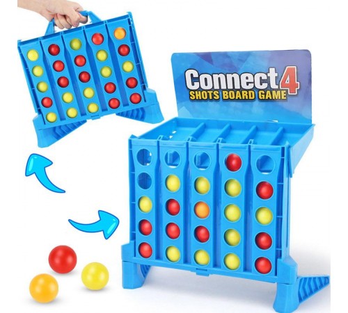 Настільна інтерактивна гра Ummi 22013 Connect 4 Shots Board Game Blue Настільна інтерактивна гра Ummi 22013 Connect 4 Shots Board Game Blue