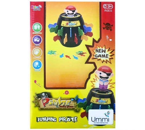 Настільна інтерактивна гра Ummi 669-1 Pirate Lucky Game (зі звуковым эффектом) Black Настільна інтерактивна гра Ummi 669-1 Pirate Lucky Game (зі звуковым эффектом) Black