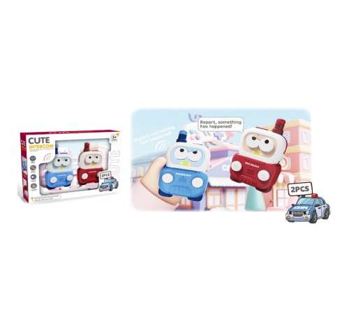 Дитяча навчальна рація ME-214 Police Car Cute Intercom (2pcs) Blue / Red Дитяча навчальна рація ME-214 Police Car Cute Intercom (2pcs) Blue / Red