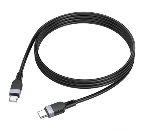 Дата кабель Hoco X109 Energy silicone Type-C to Type-C 60W (1m) Black