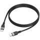 Дата кабель Hoco X109 Energy silicone Type-C to Type-C 60W (1m) Black