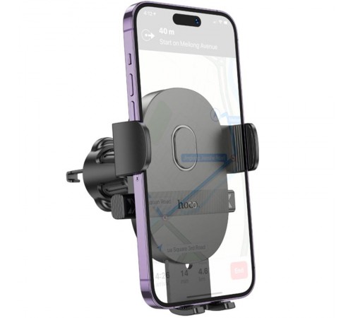 Автотримач Hoco H18 Mighty one-button (air outlet) Black