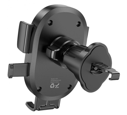 Автотримач Hoco H18 Mighty one-button (air outlet) Black