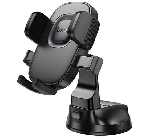 Автотримач Hoco H76 Crown one-button (center console) Black / Metal gray Автотримач Hoco H76 Crown one-button (center console) Black / Metal gray