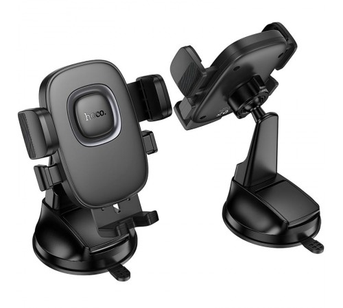 Автотримач Hoco H76 Crown one-button (center console) Black / Metal gray Автотримач Hoco H76 Crown one-button (center console) Black / Metal gray