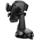 Автотримач Hoco H76 Crown one-button (center console) Black / Metal gray