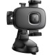 Автотримач Hoco H76 Crown one-button (center console) Black / Metal gray