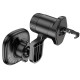 Автотримач з БЗП Hoco HW30 Crown magnetic 15W (air outlet) Black / Metal gray