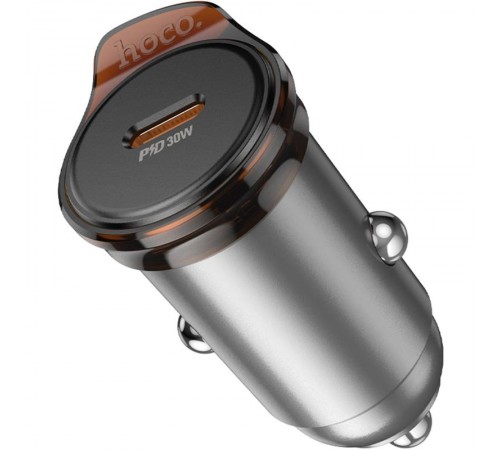 АЗП Hoco NZ16 Rigorous PD30W (1USB-C) Metal grey