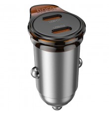 АЗП Hoco NZ16B Rigorous PD45W (2USB-C) Metal grey