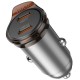 АЗП Hoco NZ16B Rigorous PD45W (2USB-C) Metal grey