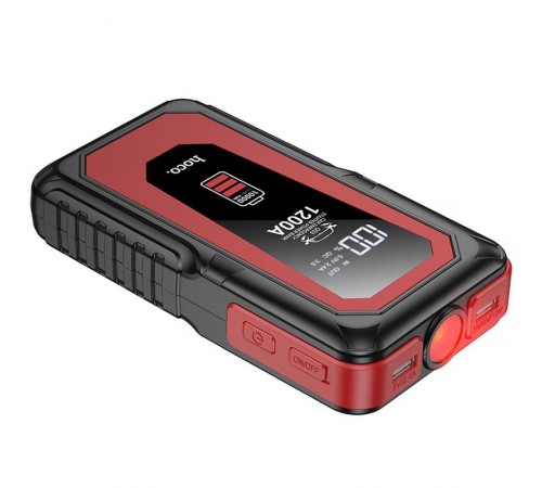 Пусковий пристрій (бустер) для автомобіля Hoco QS3 Victory 10000 mAh Black