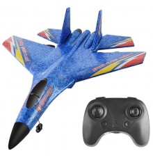 Літак на радіокеруванні SCHE HW28 SU27 Foam Blue