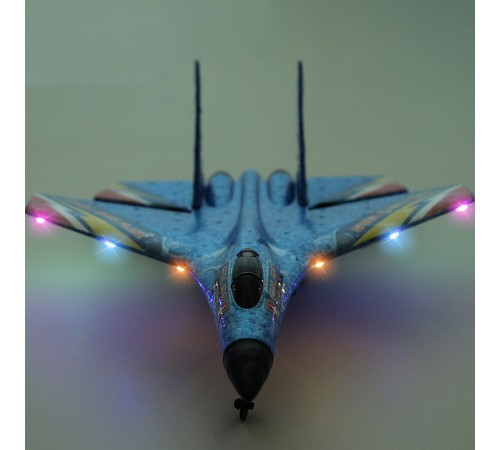 Літак на радіокеруванні SCHE HW28 SU27 Foam Blue