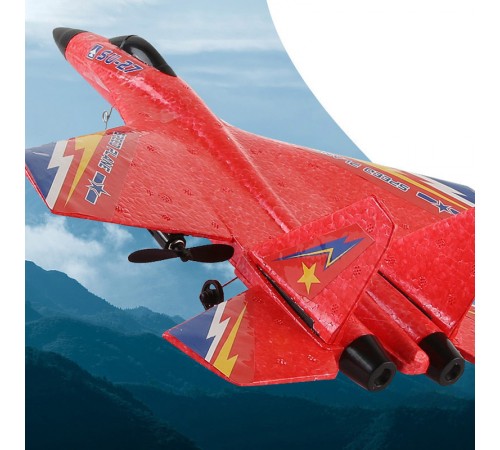 Літак на радіокеруванні SCHE HW28 SU27 Foam Red