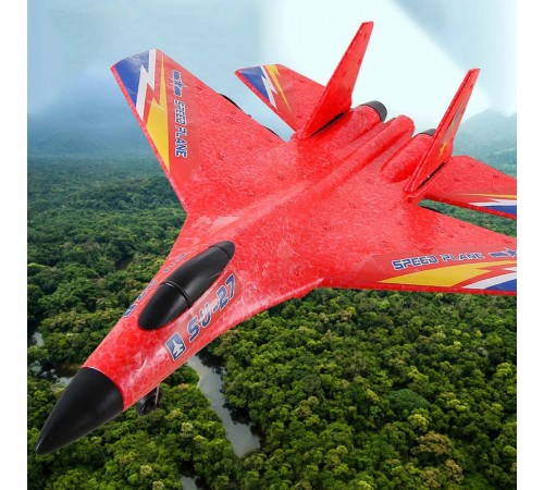Літак на радіокеруванні SCHE HW28 SU27 Foam Red