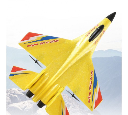 Літак на радіокеруванні SCHE HW28 SU27 Foam Yellow Літак на радіокеруванні SCHE HW28 SU27 Foam Yellow