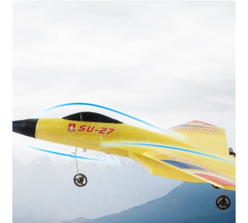 Літак на радіокеруванні SCHE HW28 SU27 Foam Yellow Літак на радіокеруванні SCHE HW28 SU27 Foam Yellow