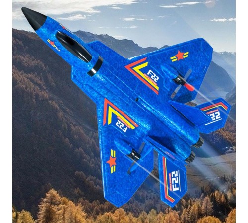 Літак на радіокеруванні SCHE HW32 F22 Fighter Blue Літак на радіокеруванні SCHE HW32 F22 Fighter Blue