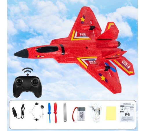 Літак на радіокеруванні SCHE HW32 F22 Fighter Red