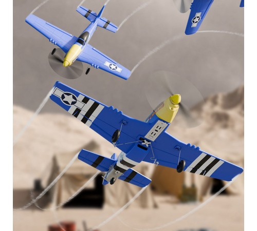 Літак на радіокеруванні SCHE W551 Four-channel Stunt Fighter Blue Літак на радіокеруванні SCHE W551 Four-channel Stunt Fighter Blue