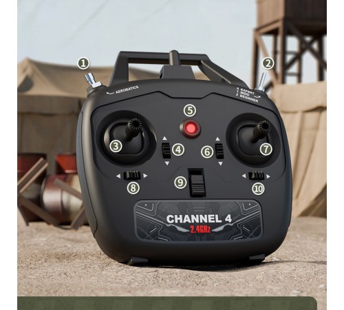 Літак на радіокеруванні SCHE W551 Four-channel Stunt Fighter Blue Літак на радіокеруванні SCHE W551 Four-channel Stunt Fighter Blue
