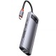 Перехідник HUB Baseus Metal Gleam Series 8-in-1 Multifunctional Type-C (CAHUB-CV0G) Gray