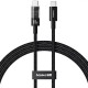 Дата кабель Baseus Gem Fast Charging Type-C to Type-C 100W (1m) (P10373000111) Cluster Black