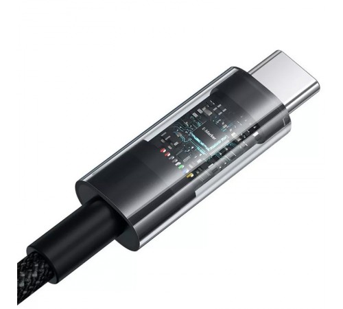 Дата кабель Baseus Gem Fast Charging Type-C to Type-C 100W (1m) (P10373000111) Cluster Black Дата кабель Baseus Gem Fast Charging Type-C to Type-C 100W (1m) (P10373000111) Cluster Black