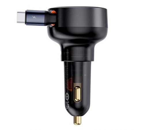 АЗП Baseus Enjoyment Pro 60W (1USB-C) + висувний кабель Type-C (C00057802111-01) Cluster Black АЗП Baseus Enjoyment Pro 60W (1USB-C) + висувний кабель Type-C (C00057802111-01) Cluster Black