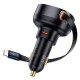 АЗП Baseus Enjoyment Pro 60W (1USB-C) + висувний кабель Type-C (C00057802111-01) Cluster Black