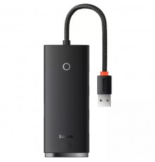 Перехідник HUB Baseus Lite Series 4in1 (USB-A to USB3.0*4) (0.25m) (WKQX03) Black