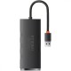 Перехідник HUB Baseus Lite Series 4in1 (USB-A to USB3.0*4) (0.25m) (WKQX03) Black