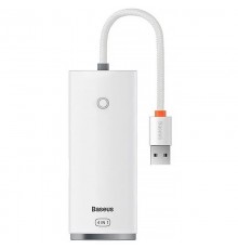 Перехідник HUB Baseus Lite Series 4in1 (USB-A to USB3.0*4) (0.25m) (WKQX03) White