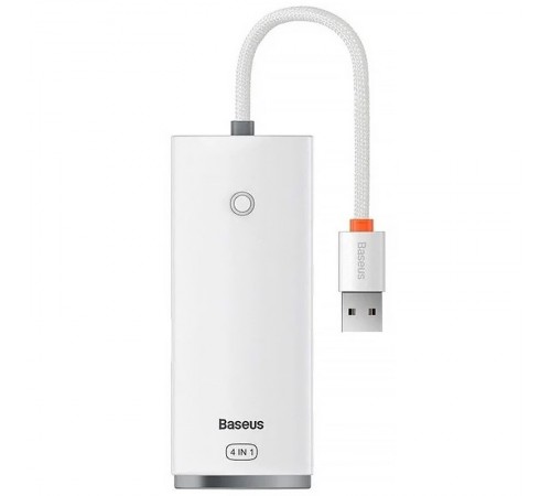 Перехідник HUB Baseus Lite Series 4in1 (USB-A to USB3.0*4) (0.25m) (WKQX03) White Перехідник HUB Baseus Lite Series 4in1 (USB-A to USB3.0*4) (0.25m) (WKQX03) White