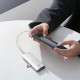 Перехідник HUB Baseus Lite Series 4in1 (USB-A to USB3.0*4) (0.25m) (WKQX03) White