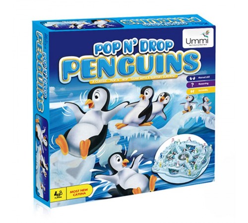 Настільна інтерактивна гра Ummi 707-36 Pop N Drop Penguins Game Blue Настільна інтерактивна гра Ummi 707-36 Pop N Drop Penguins Game Blue