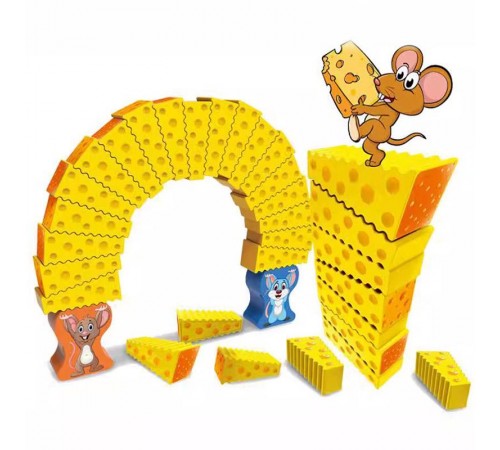 Настільна інтерактивна гра Ummi 707-B19 Mouse Stacking Cakes Game Yellow Настільна інтерактивна гра Ummi 707-B19 Mouse Stacking Cakes Game Yellow