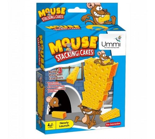 Настільна інтерактивна гра Ummi 707-B19 Mouse Stacking Cakes Game Yellow Настільна інтерактивна гра Ummi 707-B19 Mouse Stacking Cakes Game Yellow