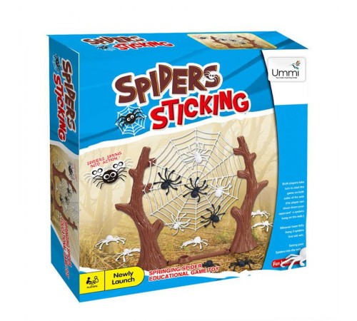 Настільна інтерактивна гра Ummi 707-105 Spider Sticking Game Brown Настільна інтерактивна гра Ummi 707-105 Spider Sticking Game Brown