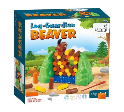 Настільна інтерактивна гра Ummi 556-A2 Log-Guardian Beaver Game Green Настільна інтерактивна гра Ummi 556-A2 Log-Guardian Beaver Game Green