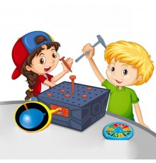 Настільна інтерактивна гра Ummi 707-88 Nail Hammering Game Blue