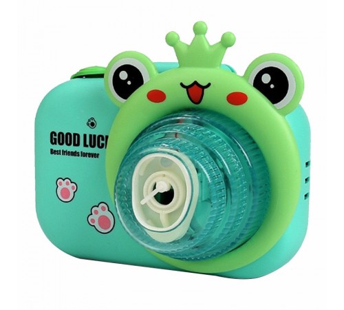 Фотокамера-генератор мильних бульбашок 9996 Children's camera Frog / Green Фотокамера-генератор мильних бульбашок 9996 Children's camera Frog / Green