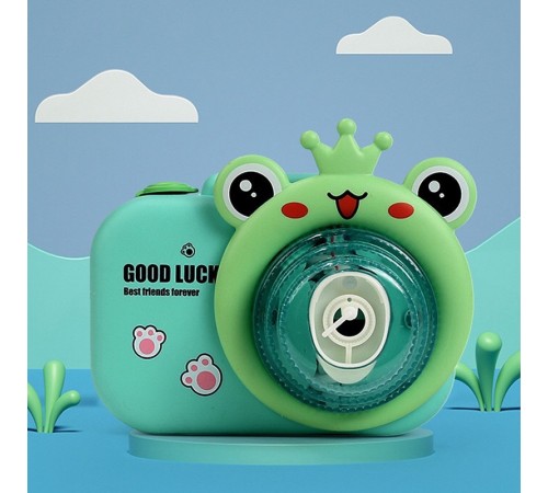 Фотокамера-генератор мильних бульбашок 9996 Children's camera Frog / Green Фотокамера-генератор мильних бульбашок 9996 Children's camera Frog / Green