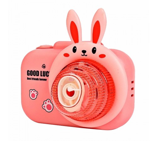 Фотокамера-генератор мильних бульбашок 9996 Children's camera Rabbit / Pink Фотокамера-генератор мильних бульбашок 9996 Children's camera Rabbit / Pink