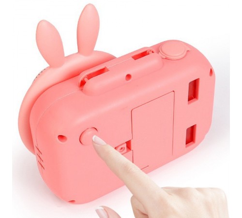 Фотокамера-генератор мильних бульбашок 9996 Children's camera Rabbit / Pink Фотокамера-генератор мильних бульбашок 9996 Children's camera Rabbit / Pink